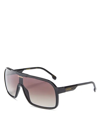 Carrera Shield Sunglasses, 62mm In Black/brown Gradient