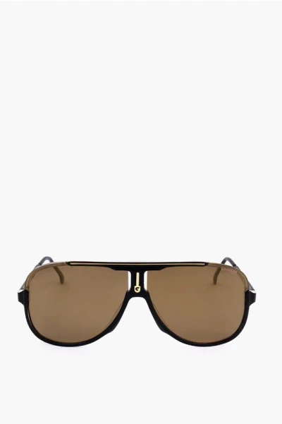 Carrera Shield Sunglasses With Orange Lenses
