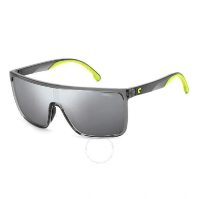 Carrera Silver Browline Men's Sunglasses  8060/s 03u5/t4 99 In Green / Grey / Silver