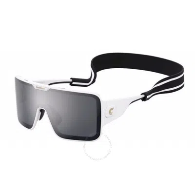 Carrera Silver Mirror Shield Unisex Sunglasses Flaglab 15 0vk6/t4 99