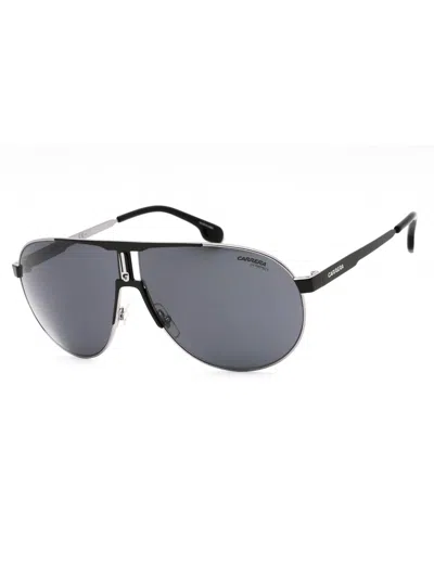 Carrera Sleek Aviator Sunglasses With Ir Gray Blue Lens - 66mm Eye Size