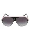 Carrera Speedway/n Men's Pilot Black Frame Grey Gradient 63-12-130 Sunglasses In Black