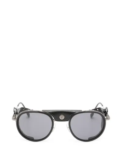 Carrera Sport Round-frame Perforated-shield Sunglasses In Black