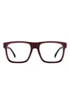 Carrera Square-frame Glasses In Burgundy