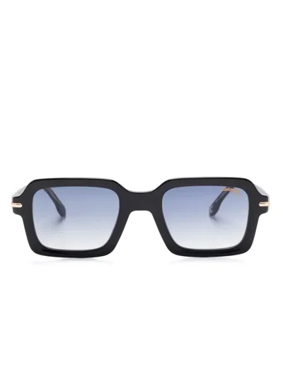 Carrera Striped-edge Square Sunglasses In Black