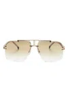 Carrera Square-frame Sunglasses In Gold