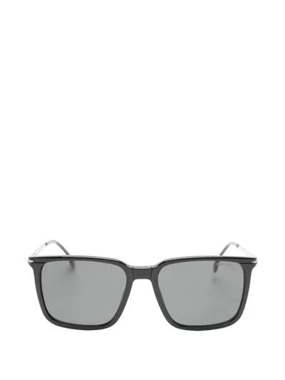 Carrera Square-frame Clip-on Glasses In Silver
