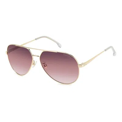 Carrera Gold Stainless Steel Sunglasses In Pink
