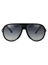 Carrera Matte Black Dark Ruthenium Injectate Sunglasses In Black