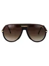 Carrera Matte Black Gold Injectate Sunglasses In Brown