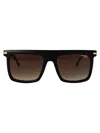Carrera Matte Black Gold Acetate Sunglasses