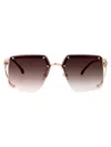 Carrera Brwngold B Stainless Steel Sunglasses In Brown