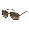 Carrera Rectangle Sunglasses, 61mm In Black