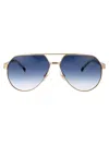 Carrera Gold Metal Sunglasses In Blue