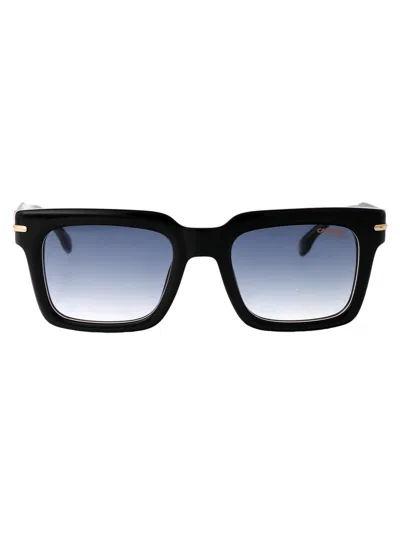 Carrera Striped Black Acetate Sunglasses In Blue