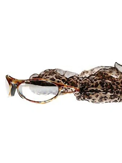 Pre-owned Carrera Sunglasses  '90s Leopard With Silk Scarf Original