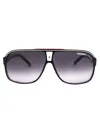 Carrera Blackcrystal Blackcrystalwhite Acetate Sunglasses In Black
