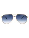 Carrera Gold Metal Sunglasses In Blue