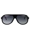 Carrera Matte Black Dark Ruthenium Injectate Sunglasses In Black
