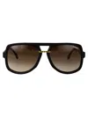 Carrera Matte Black Gold Eco Polyamide Sunglasses In Black