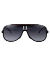 Carrera Black Red Metal Sunglasses In Black