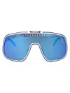Carrera Matte White Injectate Sunglasses In Blue