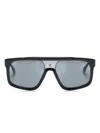 Carrera Tinted Shield-frame Sunglasses In Black