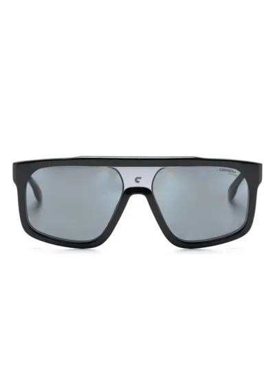 Carrera Tinted Shield-frame Sunglasses In Black