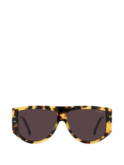 Carrera Tortoiseshell-effect Geometric-frame Sunglasses In Brown