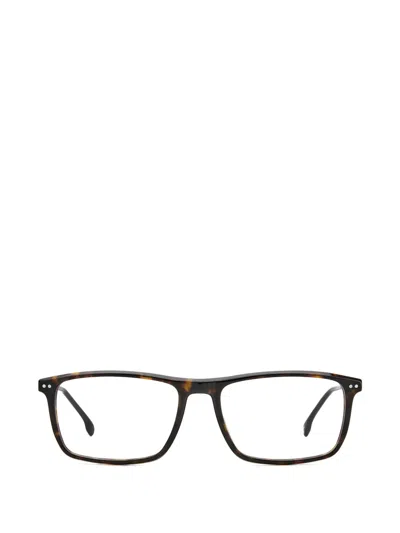 Carrera Tortoiseshell-effect Rectangle-frame Glasses In Multi