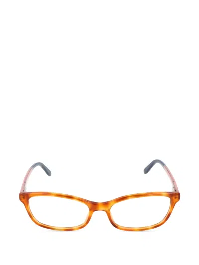 Carrera Tortoiseshell-effect Rectangle-frame Glasses In Orange