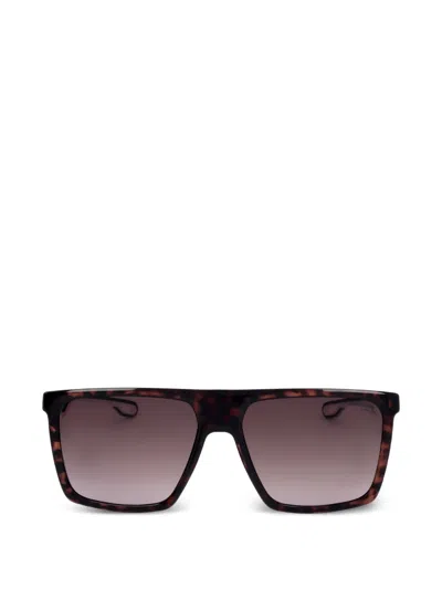 Carrera Tortoiseshell-effect Square-frame Sunglasses In Brown