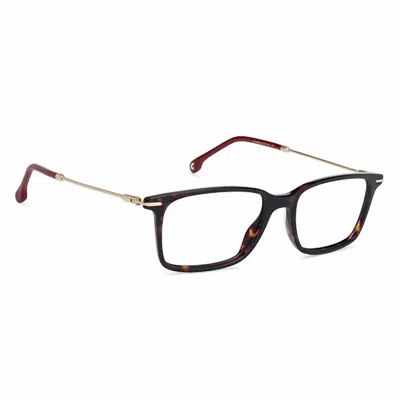 Carrera Unisex 205 Rectangular Eyeglasses In Dark Tortoise In Brown