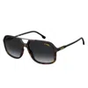 Carrera Unisex 229/s Sunglasses In Havana / Grey Sf Pz In Multi