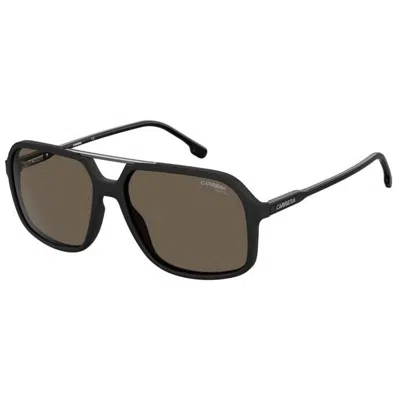 Carrera Unisex 229/s Sunglasses In Matte Black / Bronze Pz In Multi