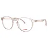 Carrera Unisex Beige Rectangular Eyeglass Frames 8879fwm50