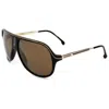 Carrera Unisex Black Gold 62mm Sunglasses In Brown