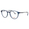 Carrera Unisex Blue Rectangular Eyeglass Frames 8882pjp49
