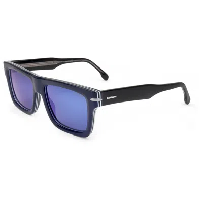 Carrera Unisex Blue Stripes Blue 54mm Sunglasses In Multi