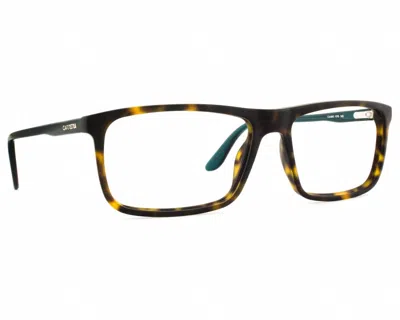 Carrera Unisex Ca 6643 Ky6 Eyeglasses In Tortoise/ Aqua Green In Brown