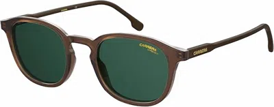 Carrera Unisex Full Rim Round 238/s Sunglasses In Brown/green In Multi