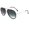 Carrera Unisex Havana 58mm Sunglasses In Gold