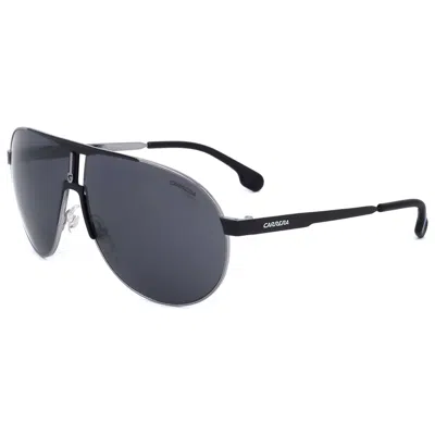 Carrera Unisex Matte Black Ruthenium 66mm Sunglasses In Gray