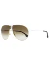 Carrera Unisex Pilot Sunglasses 1005/s B4eha White/gold 66mm In Multi
