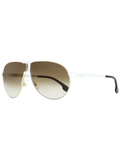 Carrera Unisex Pilot Sunglasses 1005/s B4eha White/gold 66mm In Multi