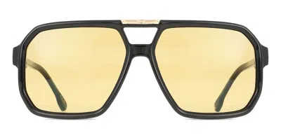Carrera Victory C 01/s 71c/mj Occhiali Da Sole Neri Per Uomo In Black