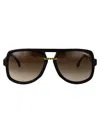 Carrera Matte Black Gold Eco Polyamide Sunglasses In Multi