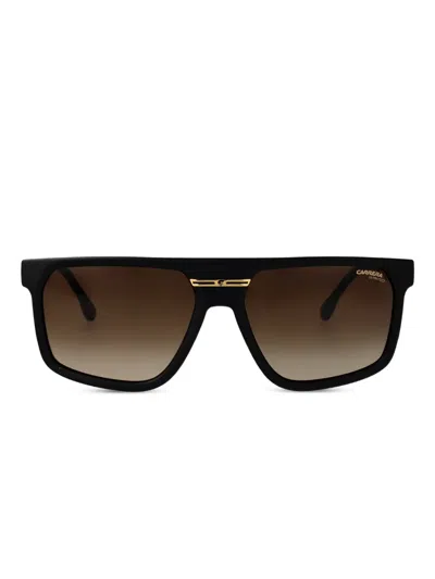 Carrera Matte Black Gold Eco Polyamide Sunglasses In Brown