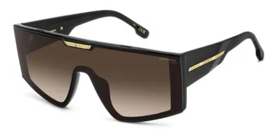 Carrera Victory C 18/s R60/ha Occhiali Da Sole Neri Per Donna In Black Gold Laminate