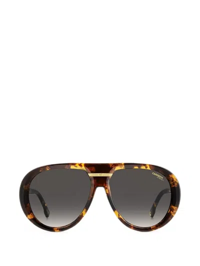 Carrera Victory Tortoiseshell-effect Pilot-frame Sunglasses In Brown